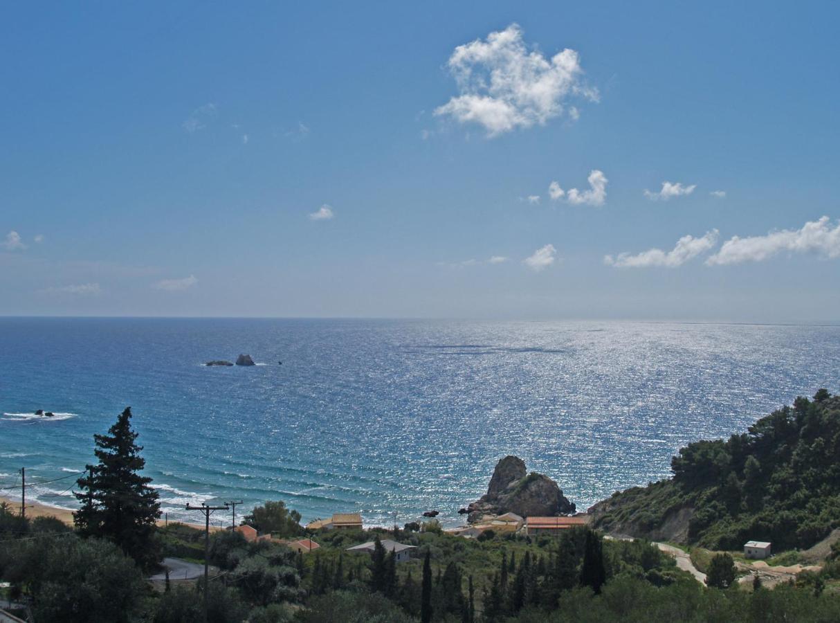 Large Apartment By The Pool - Pelekas Beach, Corfu Kültér fotó